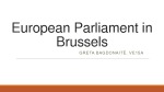 European Parliament in Brussels 1