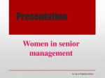 Presentation women in senior management 1