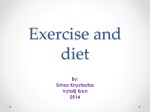 Exercise and diet 1