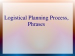 Logistical Planning Process 1