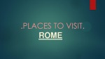 Places to visit Rome 1