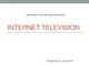 Internet television