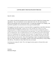 Letter about negotiation proces 1