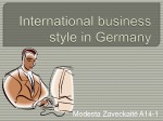 International business style in Germany 1