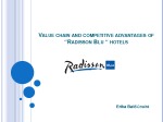 Value chain and competitive advantages of “Radisson Blu “ hotels 1