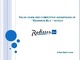 Value chain and competitive advantages of “Radisson Blu “ hotels