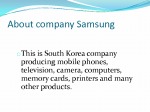 About company Samsung 3