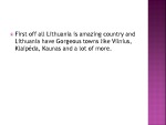 Places to visit in Lithuania presentation 2