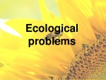 Ecological problems presentation 1