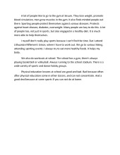 Essay on Going To Gym 1