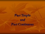 Past Simple and Past Continuous 1