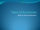 Types of businesses