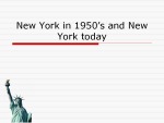 New York in 1950’s and New York today 1