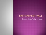 British festivals 1