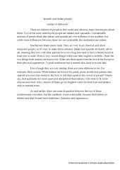 Spanish and Italian people essay 1