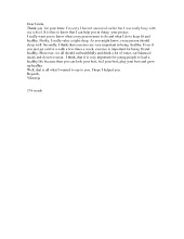 Letter about getting fit 1