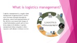 Logistics management 2