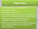 Walmart Company organization and management 3