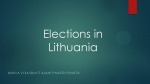 Elections in Lithuania 1