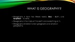 Basics of geography 3