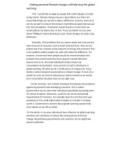 Essay on Global Warming 1