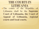 The courts in Lithuania 3