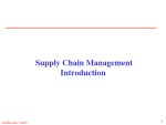 Supply Chain Management SCM 1