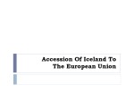 Accession Of Iceland To EU 1