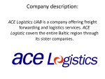 Company in logistics Ace logistics 2