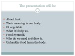 Healthy Food presentation 2