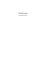 World economy 1