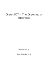 Green ICT report 1