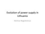 Evolution of power supply in Lithuania 1