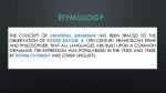 Universal grammar 3