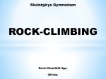 Rock-climbing 1