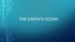 The Earth's oceans 1