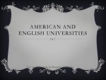 American and English universities 1