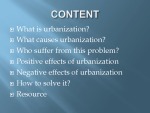 Urbanization 2