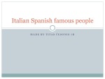 Italian Spanish famous people 1