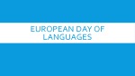 European Day of Languages 1