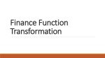 Finance Function Transformation 1