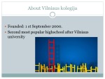 Vilniaus kolegija University of Applied Sciences And Management of cultural activittes 3