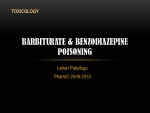 Barbiturate & benzodiazepine poisoning 1