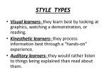 Styles of learning 3