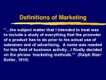 Definitions of Marketing 2