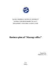 Business plan of Massage office 1