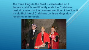 Three Kings Feast