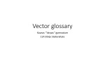 Vector glossary 1