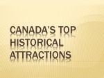 Canada's top historical attractions 1