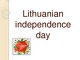 Lithuanian independence day